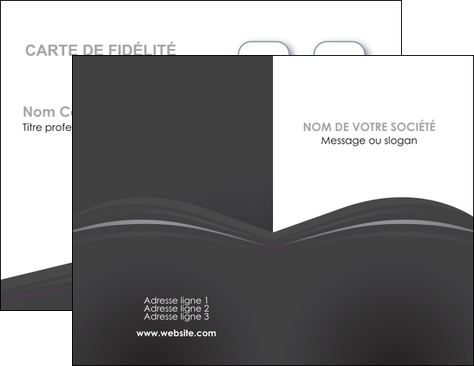 creer modele en ligne carte de visite restaurant menu noir blanc MIDLU74009