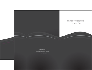 impression pochette a rabat restaurant menu noir blanc MIDLU74011