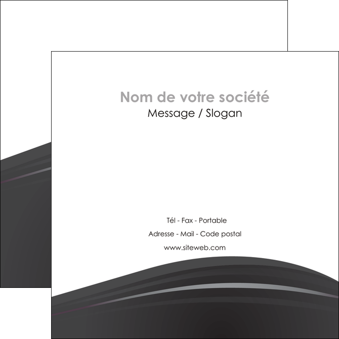imprimer flyers restaurant menu noir blanc MIDLU74031