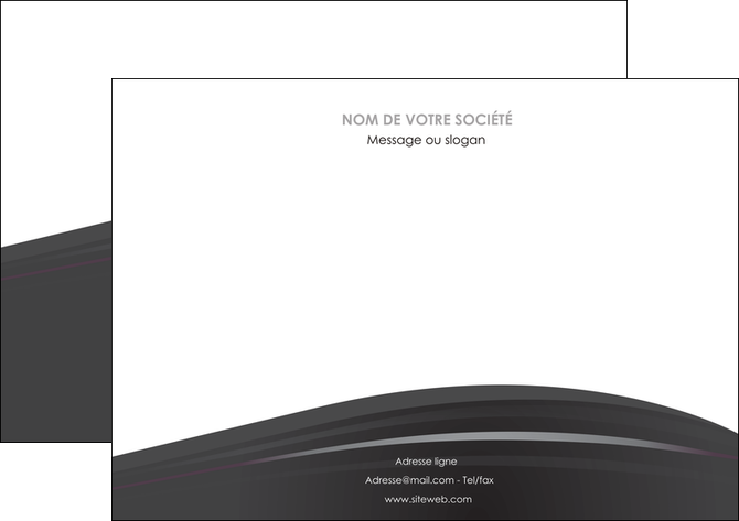 exemple flyers restaurant menu noir blanc MIDLU74033
