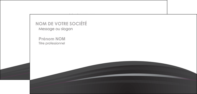 faire carte de correspondance restaurant menu noir blanc MIDLU74037