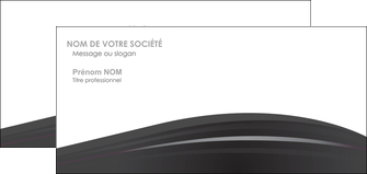 faire carte de correspondance restaurant menu noir blanc MIDLU74037
