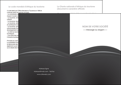 cree depliant 2 volets  4 pages  restaurant menu noir blanc MIDLU74039