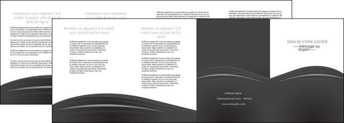 realiser depliant 4 volets  8 pages  restaurant menu noir blanc MIDLU74043
