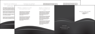 realiser depliant 4 volets  8 pages  restaurant menu noir blanc MIDLU74043