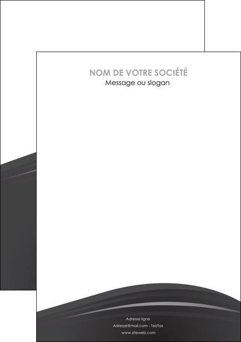 imprimer flyers restaurant menu noir blanc MIDLU74045