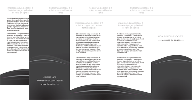maquette en ligne a personnaliser depliant 4 volets  8 pages  restaurant menu noir blanc MIDLU74047
