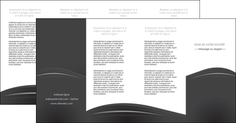 maquette en ligne a personnaliser depliant 4 volets  8 pages  restaurant menu noir blanc MIDLU74047