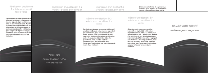 cree depliant 4 volets  8 pages  restaurant menu noir blanc MIDLU74049