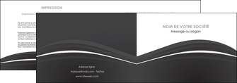 cree depliant 2 volets  4 pages  web design noir fond noir texture MLIG74069
