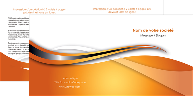 personnaliser modele de depliant 2 volets  4 pages  web design texture contexture structure MLIG74185