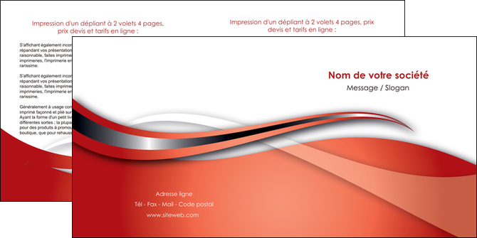 personnaliser modele de depliant 2 volets  4 pages  web design texture contexture structure MFLUOO74237