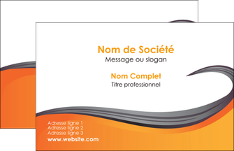 imprimerie carte de visite orange fond orange couleur MLIG74433