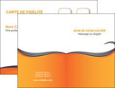 exemple carte de visite orange fond orange couleur MLIG74443