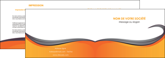 maquette en ligne a personnaliser depliant 2 volets  4 pages  orange fond orange couleur MLIG74451