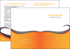 creer modele en ligne depliant 2 volets  4 pages  orange fond orange couleur MLIG74473