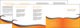 imprimerie depliant 4 volets  8 pages  orange fond orange couleur MLIG74477