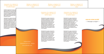 imprimer depliant 4 volets  8 pages  orange fond orange couleur MLIG74481