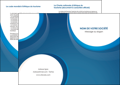 faire depliant 2 volets  4 pages  web design bleu fond bleu couleurs froides MIDLU74611