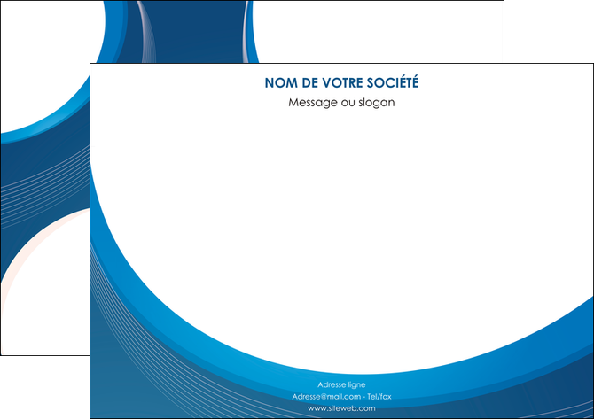 imprimerie affiche web design bleu fond bleu couleurs froides MIDLU74625