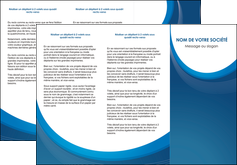cree depliant 3 volets  6 pages  web design bleu fond bleu couleurs froides MIDLU74631
