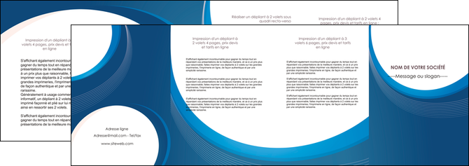 imprimerie depliant 4 volets  8 pages  web design bleu fond bleu couleurs froides MIDLU74647