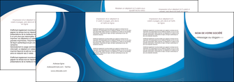 imprimerie depliant 4 volets  8 pages  web design bleu fond bleu couleurs froides MIDLU74647