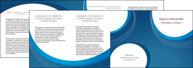 personnaliser modele de depliant 4 volets  8 pages  web design bleu fond bleu couleurs froides MIDLU74653