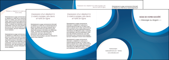 personnaliser modele de depliant 4 volets  8 pages  web design bleu fond bleu couleurs froides MIDLU74653