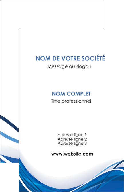realiser carte de visite web design bleu fond bleu couleurs froides MLGI74667