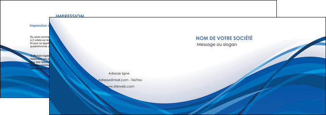 impression depliant 2 volets  4 pages  web design bleu fond bleu couleurs froides MLGI74673