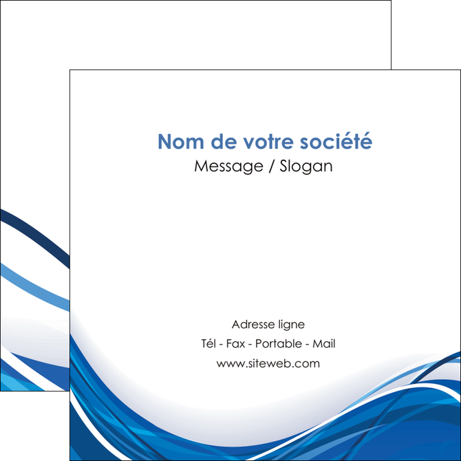 faire modele a imprimer flyers web design bleu fond bleu couleurs froides MLGI74691