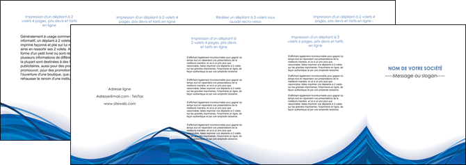 maquette en ligne a personnaliser depliant 4 volets  8 pages  web design bleu fond bleu couleurs froides MLGI74699