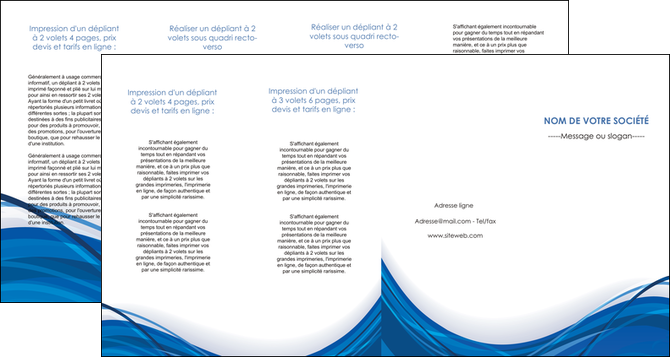 impression depliant 4 volets  8 pages  web design bleu fond bleu couleurs froides MLGI74703