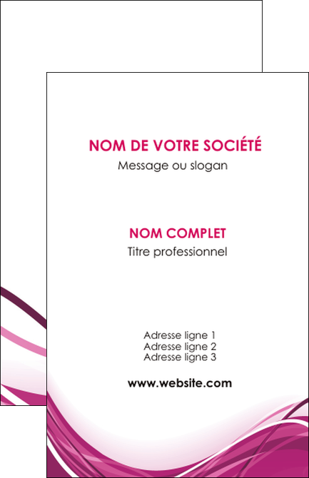 creation graphique en ligne carte de visite violet fond violet mauve MIS74719