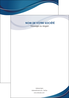 realiser flyers web design bleu fond bleu courbes MFLUOO74819