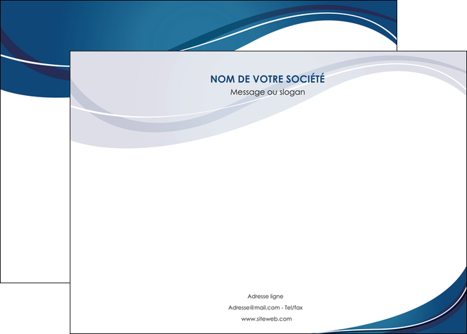 creer modele en ligne affiche web design bleu fond bleu courbes MFLUOO74835