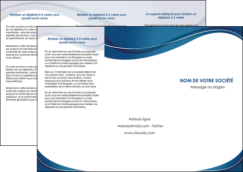 imprimerie depliant 3 volets  6 pages  web design bleu fond bleu courbes MFLUOO74841