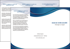 imprimerie depliant 3 volets  6 pages  web design bleu fond bleu courbes MFLUOO74841