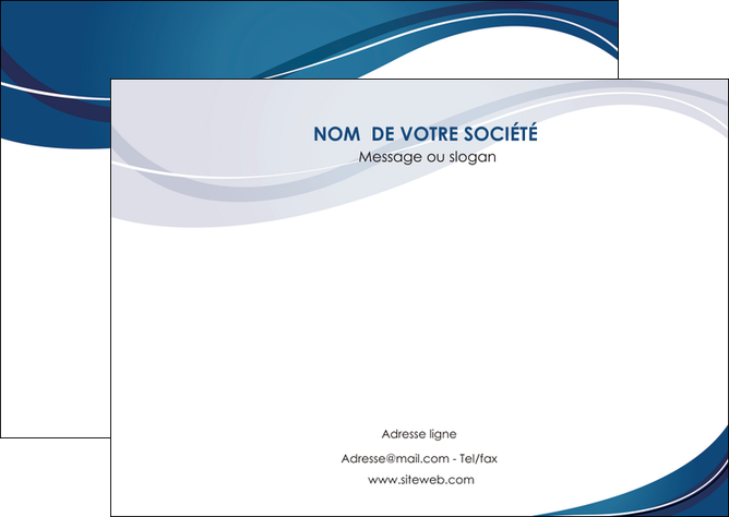 personnaliser maquette flyers web design bleu fond bleu courbes MFLUOO74843