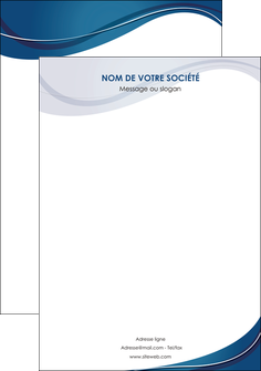 impression affiche web design bleu fond bleu courbes MFLUOO74857