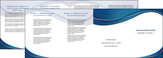 faire depliant 4 volets  8 pages  web design bleu fond bleu courbes MFLUOO74859