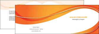 impression depliant 2 volets  4 pages  orange fond orange couleur MIF75211