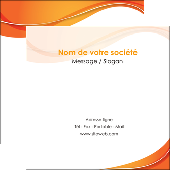 maquette en ligne a personnaliser flyers orange fond orange couleur MIF75229
