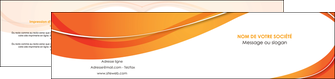 personnaliser modele de depliant 2 volets  4 pages  orange fond orange couleur MIF75231