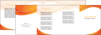 creer modele en ligne depliant 4 volets  8 pages  orange fond orange couleur MIF75237
