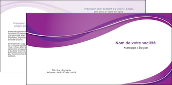 impression depliant 2 volets  4 pages  web design violet fond violet couleur MLGI75277