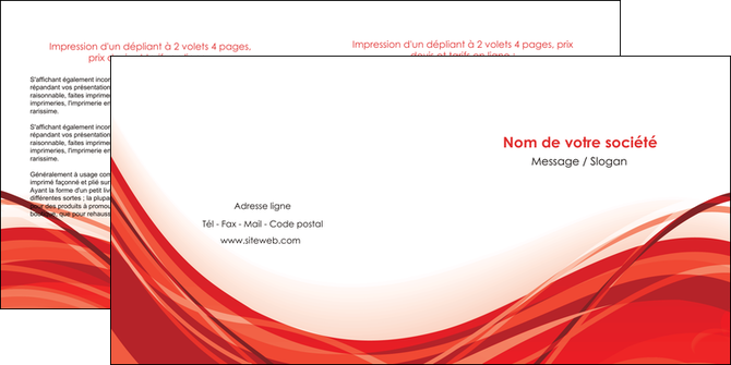 modele en ligne depliant 2 volets  4 pages  web design texture contexture structure MFLUOO75487