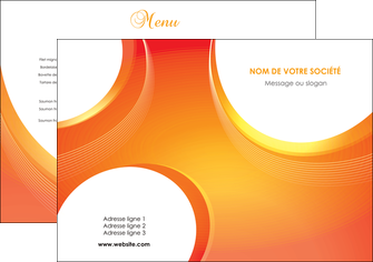 creer modele en ligne set de table web design orange fond orange colore MIFBE75601