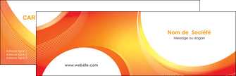 faire modele a imprimer carte de visite web design orange fond orange colore MIFBE75609